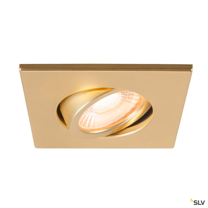 SLV 1007194 UNIVERSAL DOWNLIGHT cover, for downlight IP20, pivoting, square, gold matt
