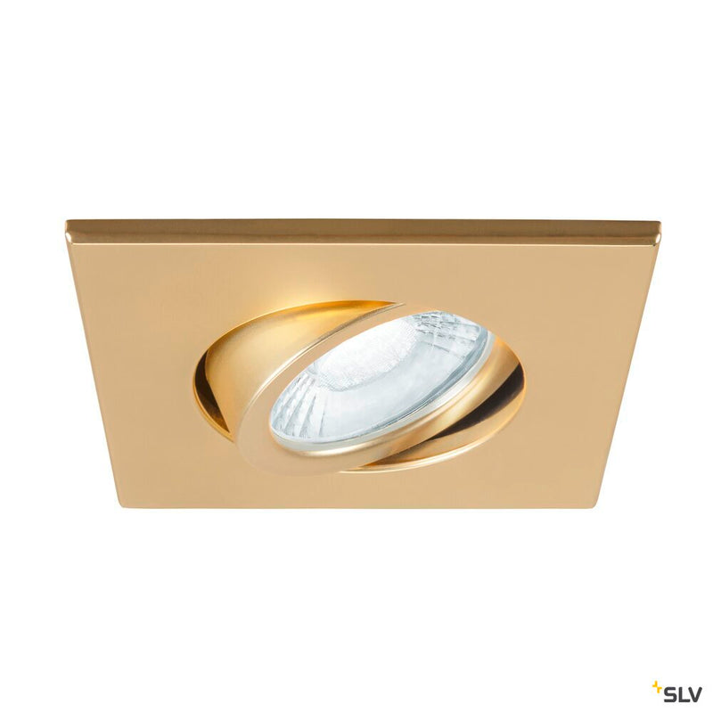SLV 1007194 UNIVERSAL DOWNLIGHT cover, for downlight IP20, pivoting, square, gold matt