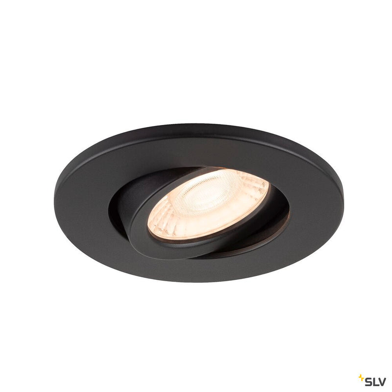 SLV 1007091 UNIVERSAL DOWNLIGHT Cover, for Downlight IP20, pivoting, round, black