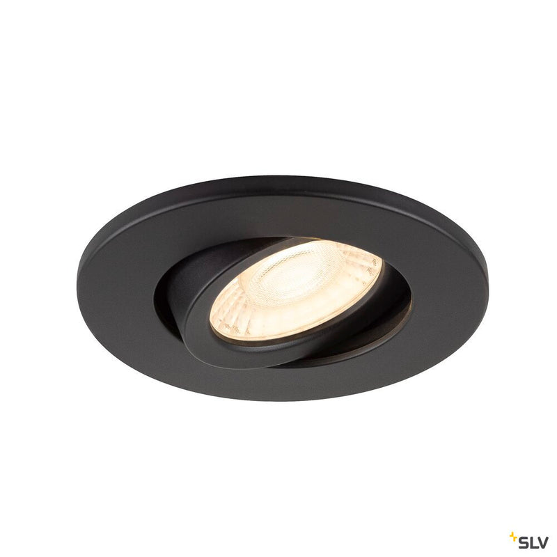 SLV 1007091 UNIVERSAL DOWNLIGHT Cover, for Downlight IP20, pivoting, round, black