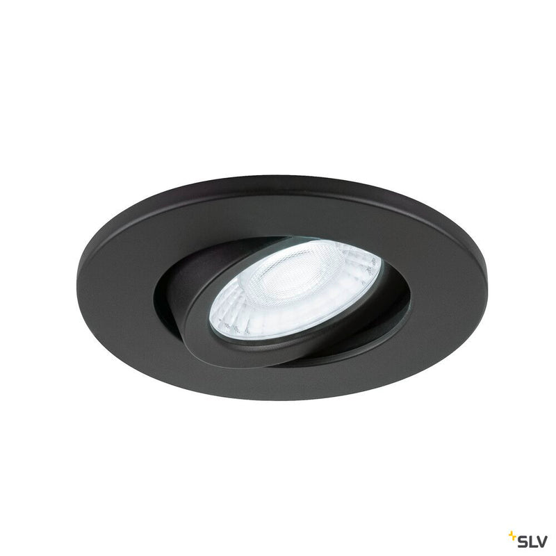 SLV 1007091 UNIVERSAL DOWNLIGHT Cover, for Downlight IP20, pivoting, round, black
