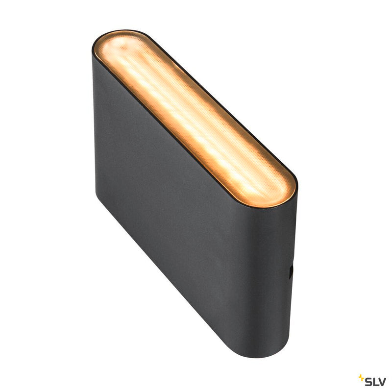SLV 1007142 OVAL 14 WL, wall-mounted light 2700/3000 K, 6 W, black