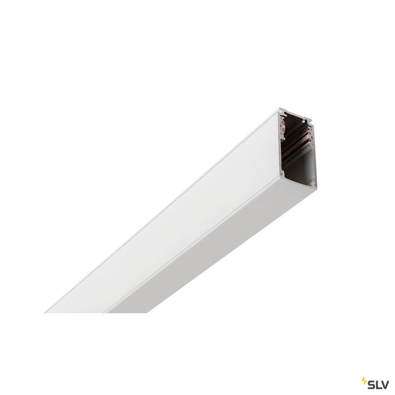 SLV 1007189 48V TRAC K, track cover, 26 mm, for mounting track deep and mounting track, 2 m, white