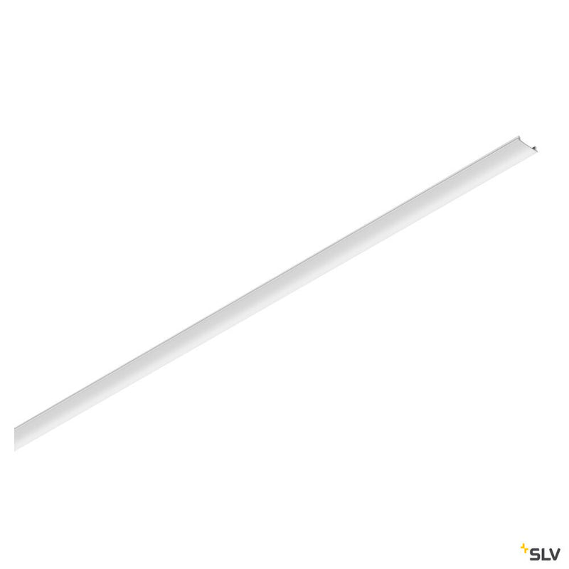 SLV 1007189 48V TRAC K, track cover, 26 mm, for mounting track deep and mounting track, 2 m, white
