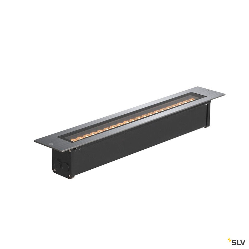 SLV 1007195 DASAR® 600, recessed floor light, 18 W, 3000 K, IP65/IP67, square, stainless steel