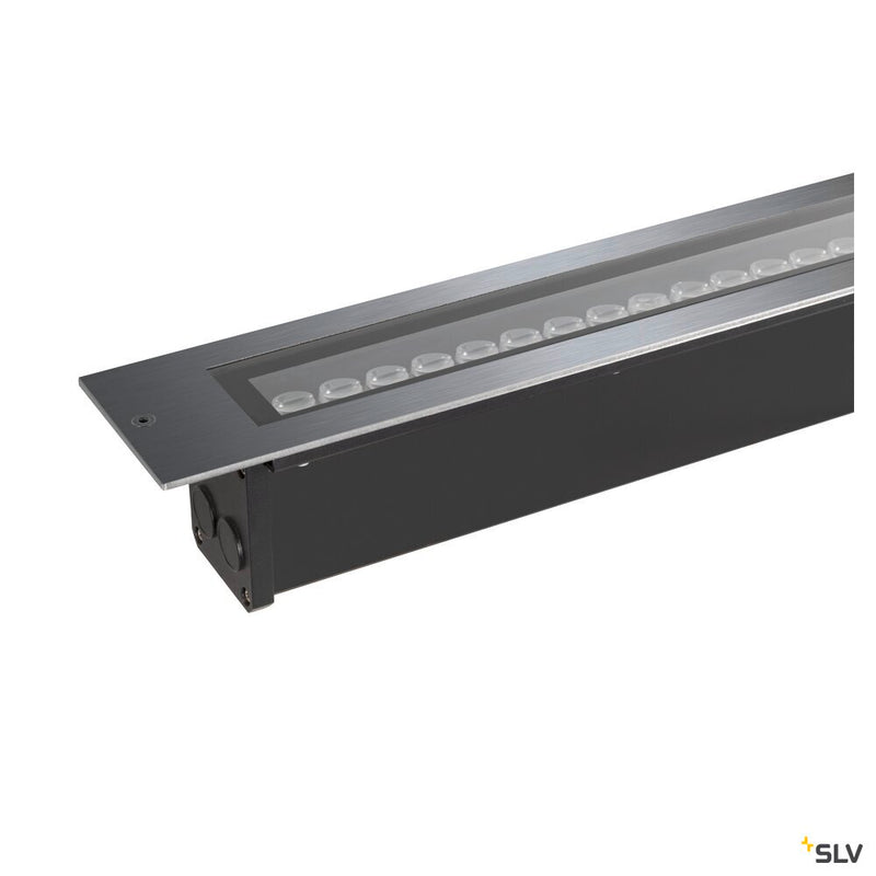SLV 1007195 DASAR® 600, recessed floor light, 18 W, 3000 K, IP65/IP67, square, stainless steel