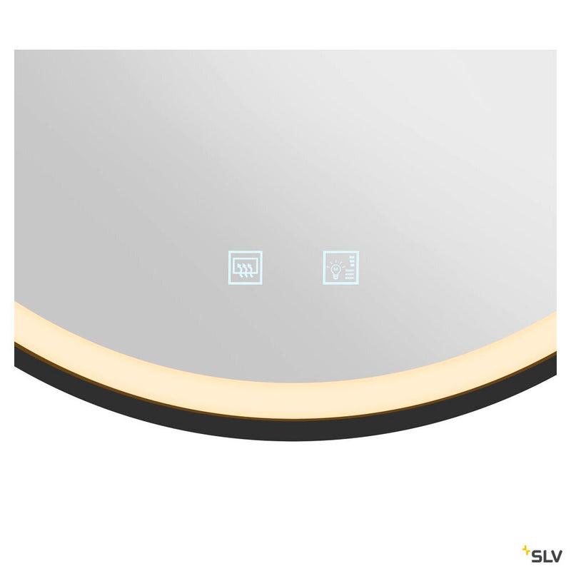 SLV 1007201 TRUKKO 60, mirror Ø 60 cm, chrome, black edge