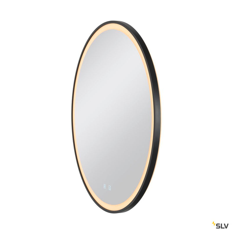 SLV 1007202 TRUKKO 80, mirror Ø 80 cm, chrome, black edge