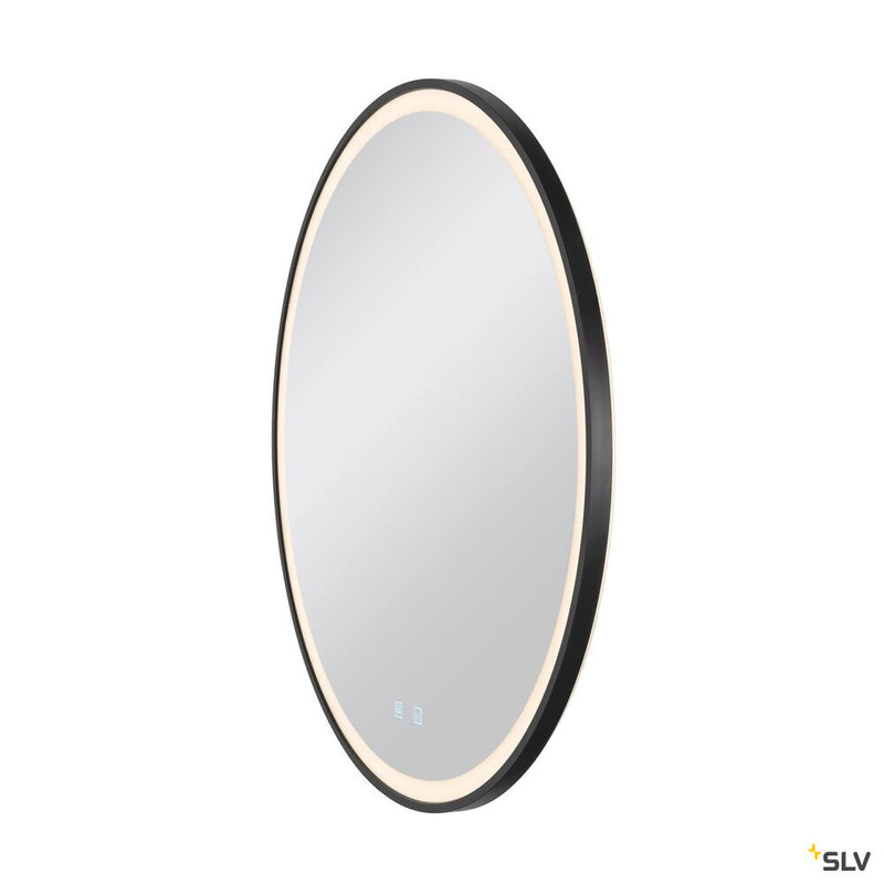 SLV 1007202 TRUKKO 80, mirror Ø 80 cm, chrome, black edge