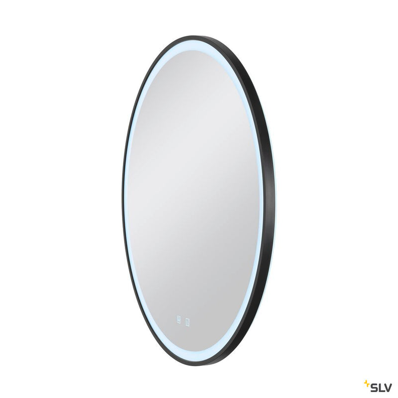 SLV 1007202 TRUKKO 80, mirror Ø 80 cm, chrome, black edge