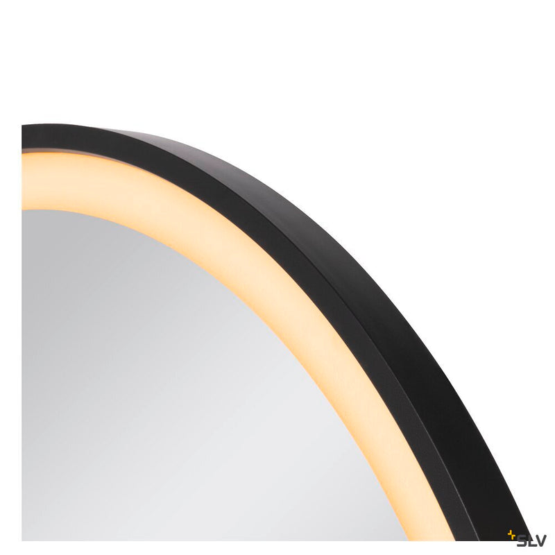 SLV 1007202 TRUKKO 80, mirror Ø 80 cm, chrome, black edge