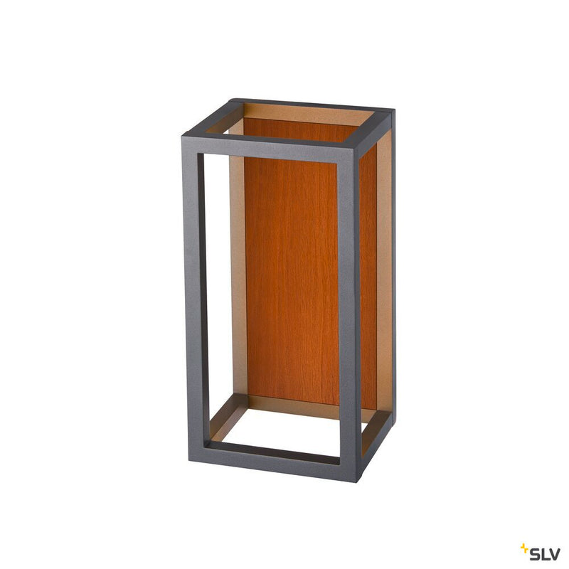 SLV 1007207 QUADRULO, wall-mounted light, 3000 K, anthracite/brown