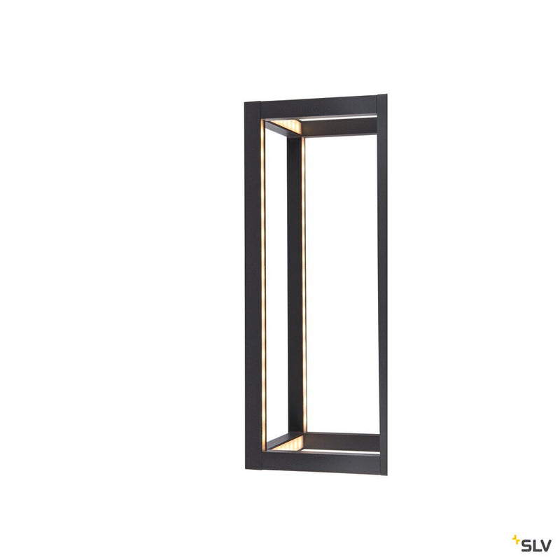 SLV 1007207 QUADRULO, wall-mounted light, 3000 K, anthracite/brown