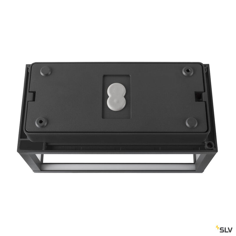 SLV 1007207 QUADRULO, wall-mounted light, 3000 K, anthracite/brown