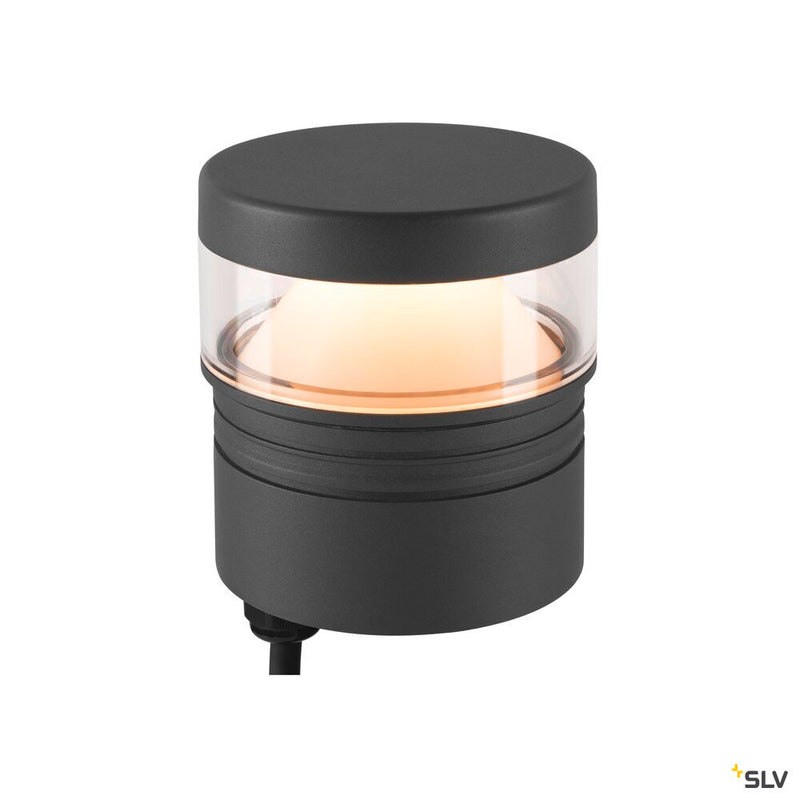 SLV 1007232 M-POL S Polehead 360°, low-glare, lamp head, anthracite, 10 W, 750 lm, 2700 K, CRI 80