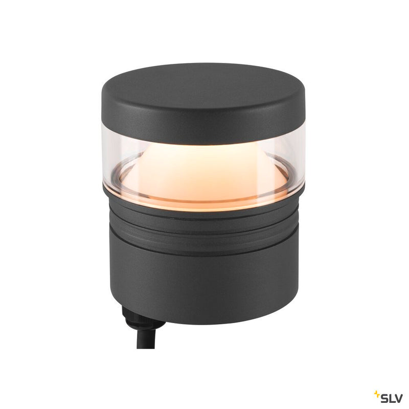SLV 1007233 M-POL S Polehead 360°, low-glare, lamp head, anthracite, 10 W, 750 lm, 2700 K, CRI 80, DALI