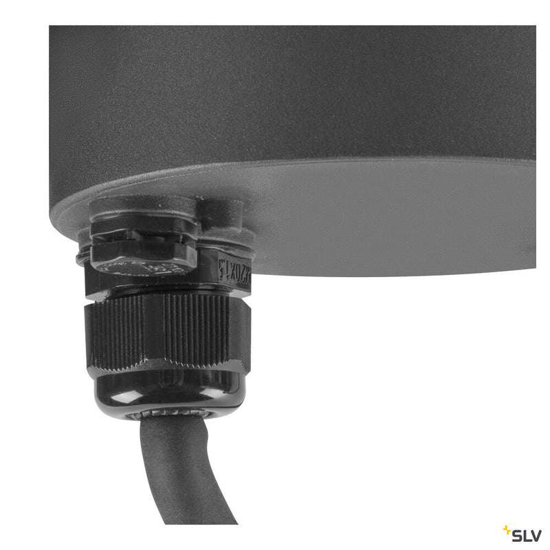 SLV 1007233 M-POL S Polehead 360°, low-glare, lamp head, anthracite, 10 W, 750 lm, 2700 K, CRI 80, DALI