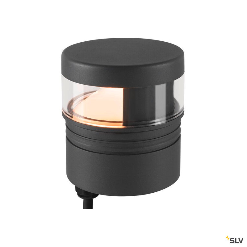 SLV 1007234 M-POL S Polehead 180°, low-glare, lamp head, anthracite, 10 W, 750 lm, 2700 K, CRI 80
