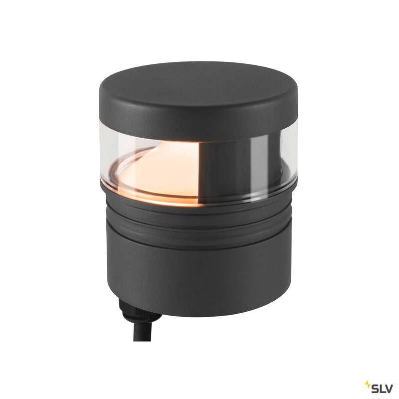 SLV 1007235 M-POL S Polehead 180°, low-glare, lamp head, anthracite, 10 W, 750 lm, 2700 K, CRI 80, DALI