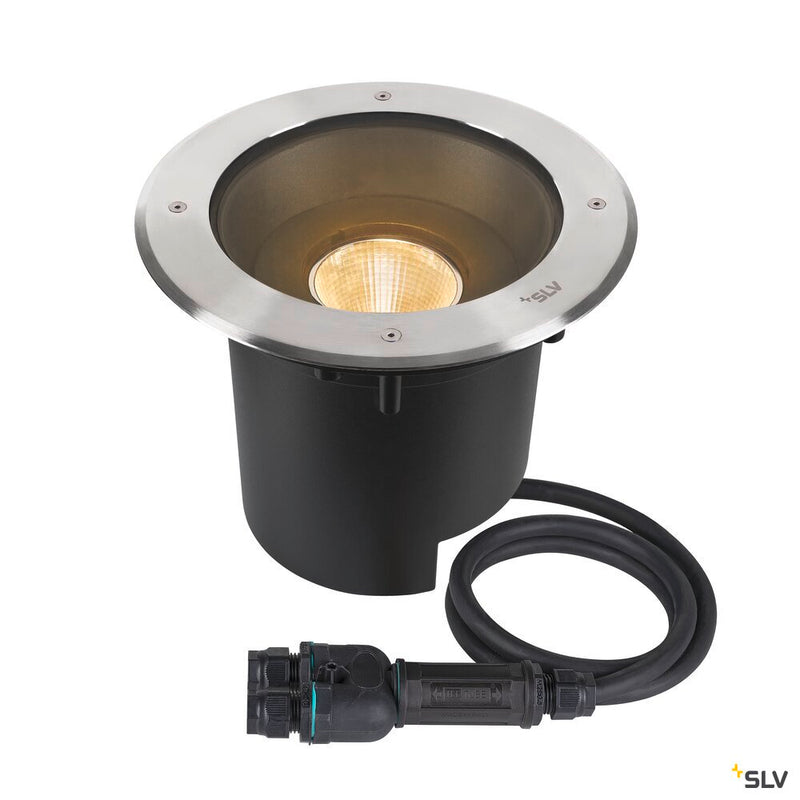 SLV 1007241 DASAR® XL,round cover 24° 3000 K incl. DALI driver stainless steel