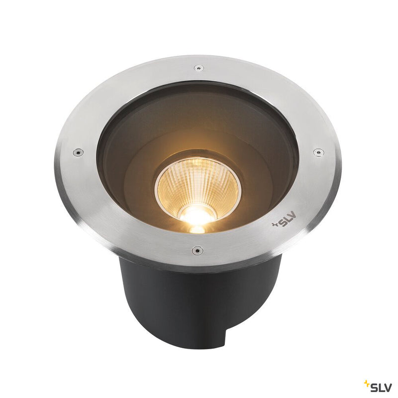 SLV 1007241 DASAR® XL,round cover 24° 3000 K incl. DALI driver stainless steel