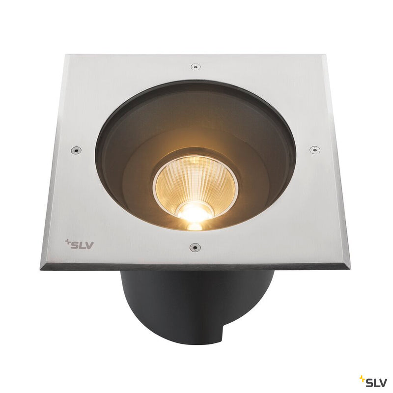 SLV 1007242 DASAR® XL, square cover 24° 3000 K incl. DALI driver in stainless steel