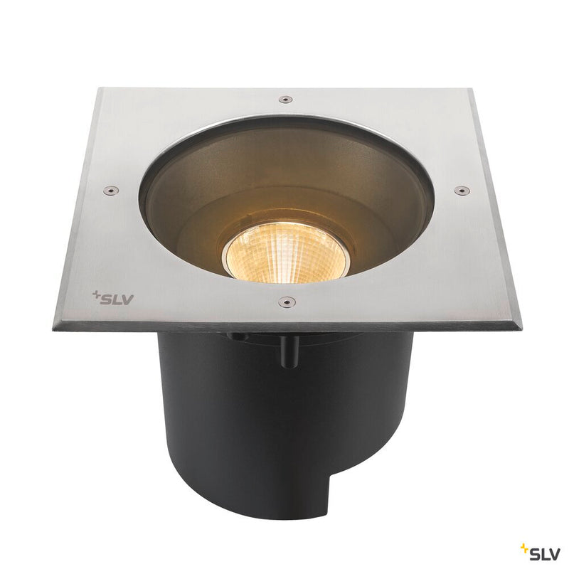 SLV 1007242 DASAR® XL, square cover 24° 3000 K incl. DALI driver in stainless steel