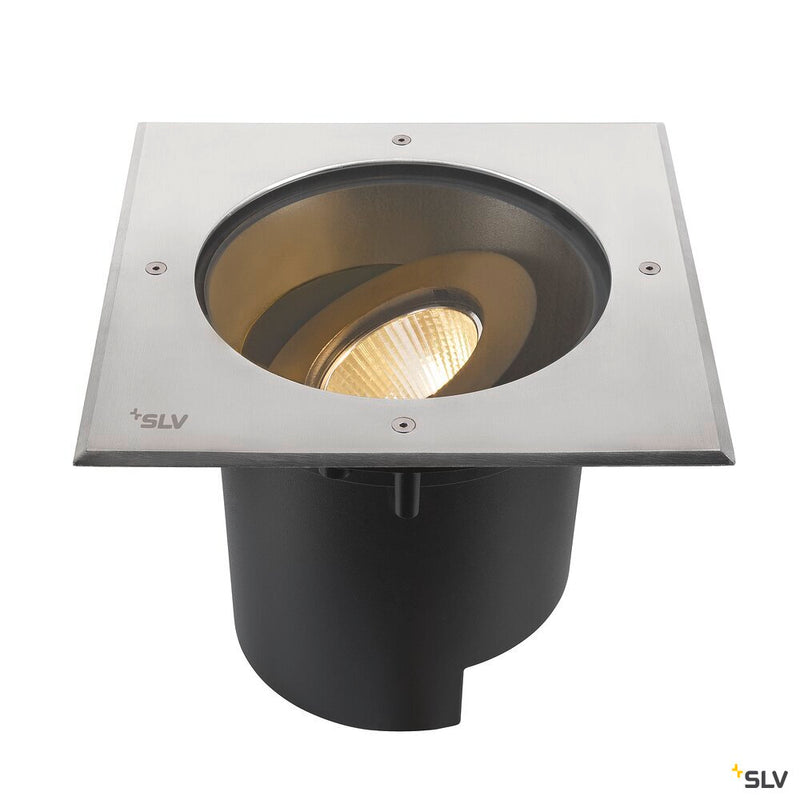 SLV 1007242 DASAR® XL, square cover 24° 3000 K incl. DALI driver in stainless steel