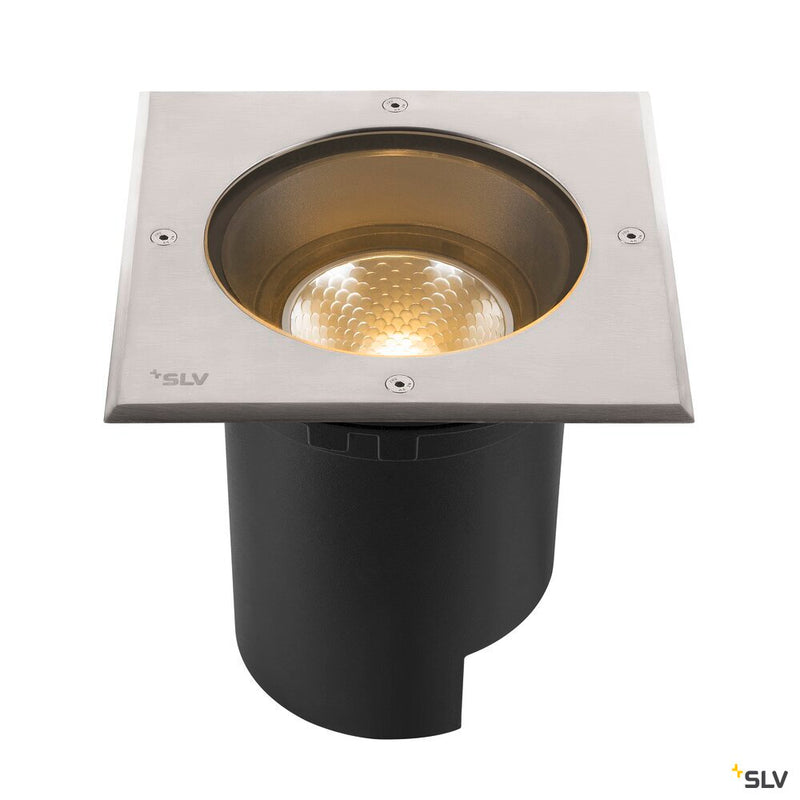 SLV 1007244 DASAR® L, square cover 24° 3000 K incl. DALI driver in stainless steel