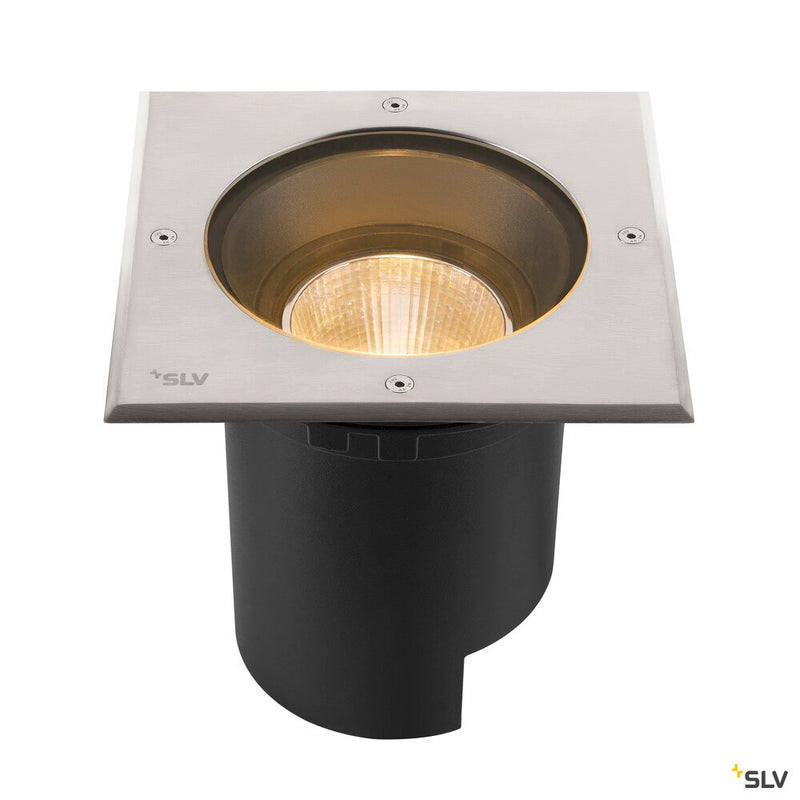 SLV 1007244 DASAR® L, square cover 24° 3000 K incl. DALI driver in stainless steel