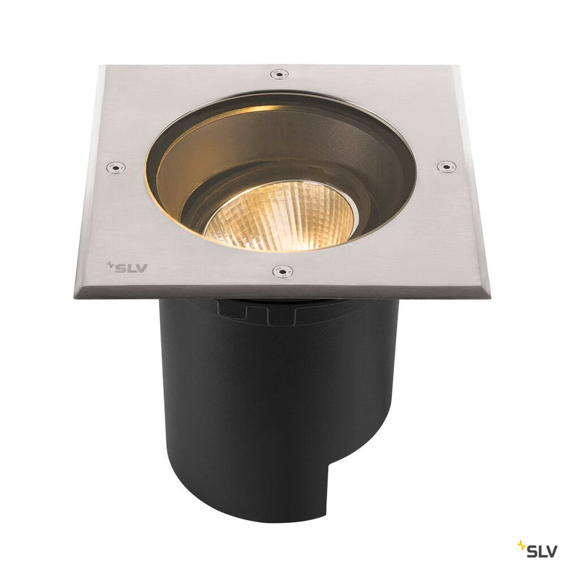 SLV 1007244 DASAR® L, square cover 24° 3000 K incl. DALI driver in stainless steel