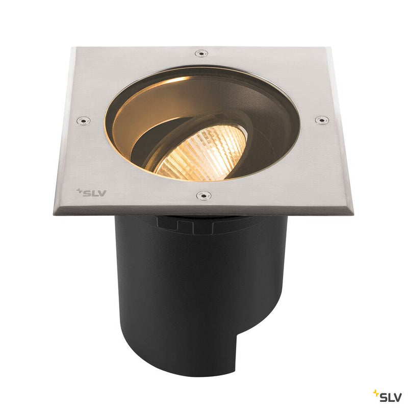 SLV 1007244 DASAR® L, square cover 24° 3000 K incl. DALI driver in stainless steel