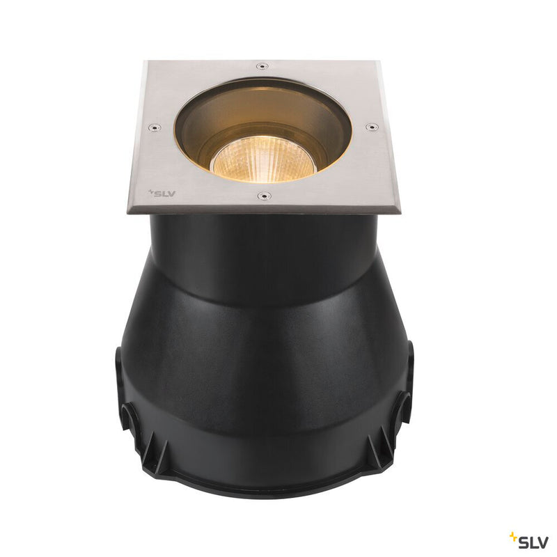SLV 1007244 DASAR® L, square cover 24° 3000 K incl. DALI driver in stainless steel