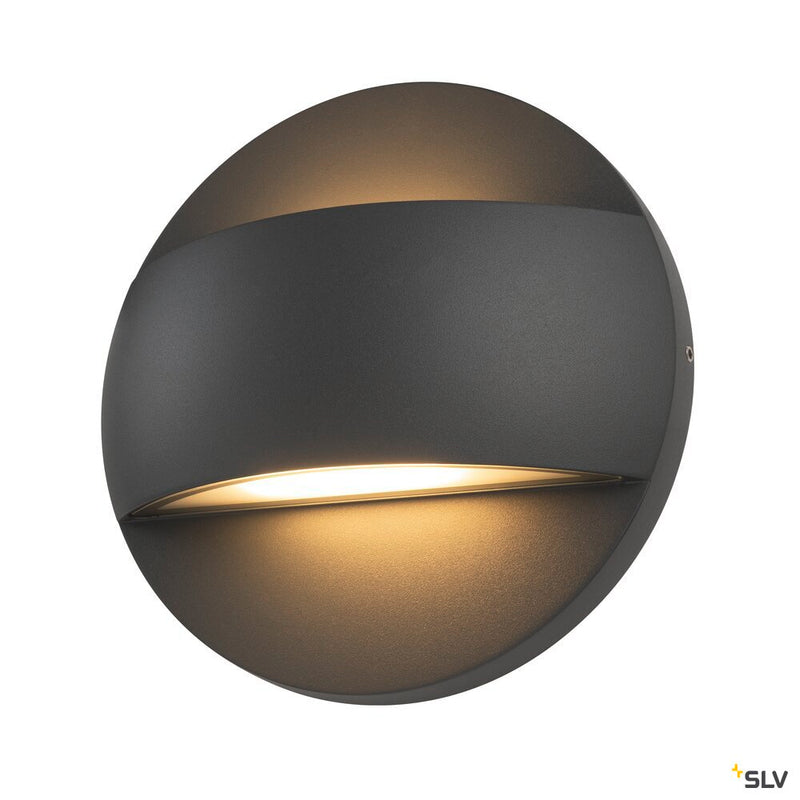 SLV 1007281 LID II UP/DOWN, wall-mounted light, 2700/3000 K, 28 W, PHASE, 100°, anthracite