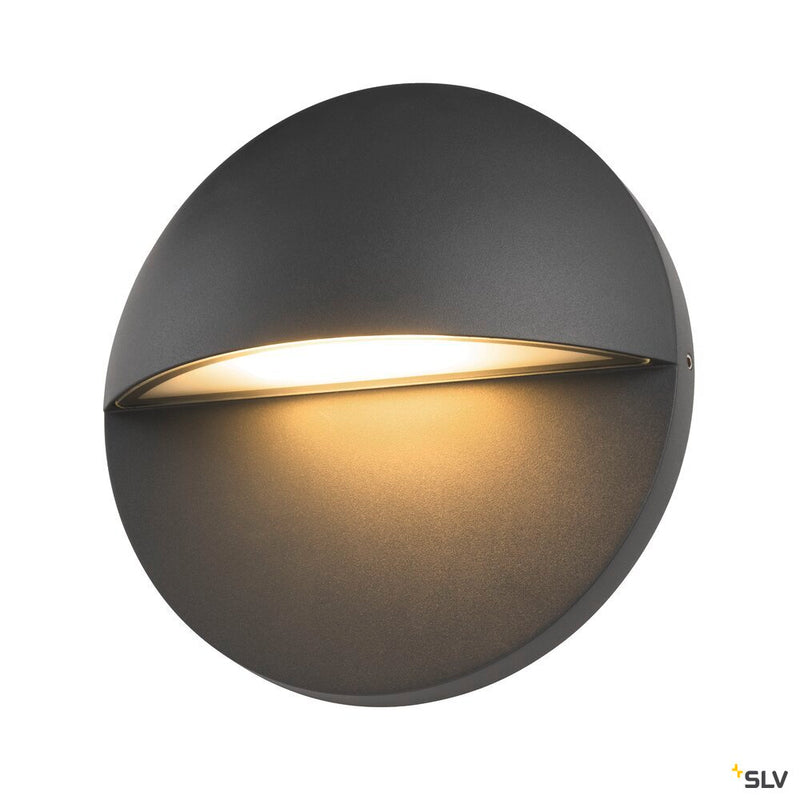 SLV 1007282 LID II, wall-mounted light, 2700/3000 K, 15 W, PHASE, 100°, anthracite
