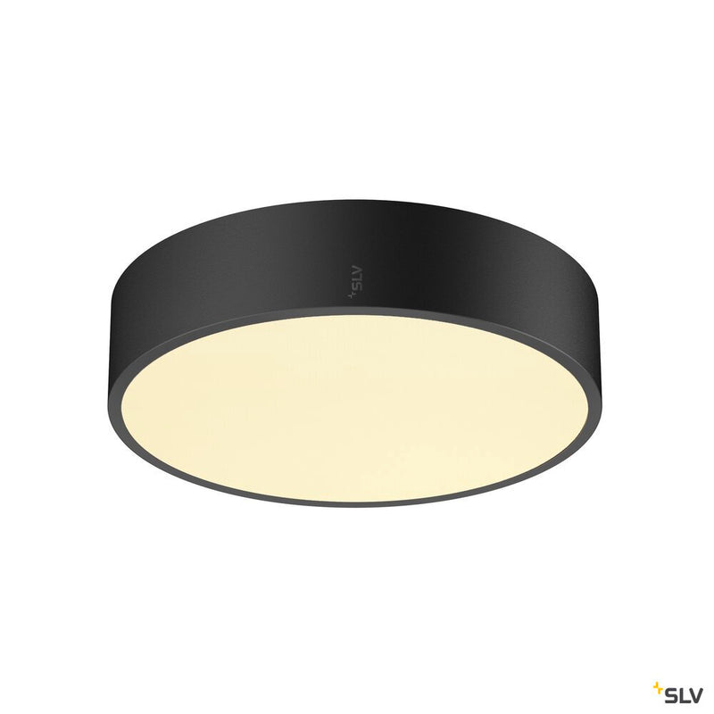 SLV 1007284 MEDO® PRO 30, wall- and ceiling-mounted light, round, 3000/4000 K, 10 W, DALI, Touch, 70°, UGR <19, black