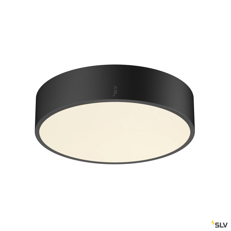 SLV 1007284 MEDO® PRO 30, wall- and ceiling-mounted light, round, 3000/4000 K, 10 W, DALI, Touch, 70°, UGR <19, black