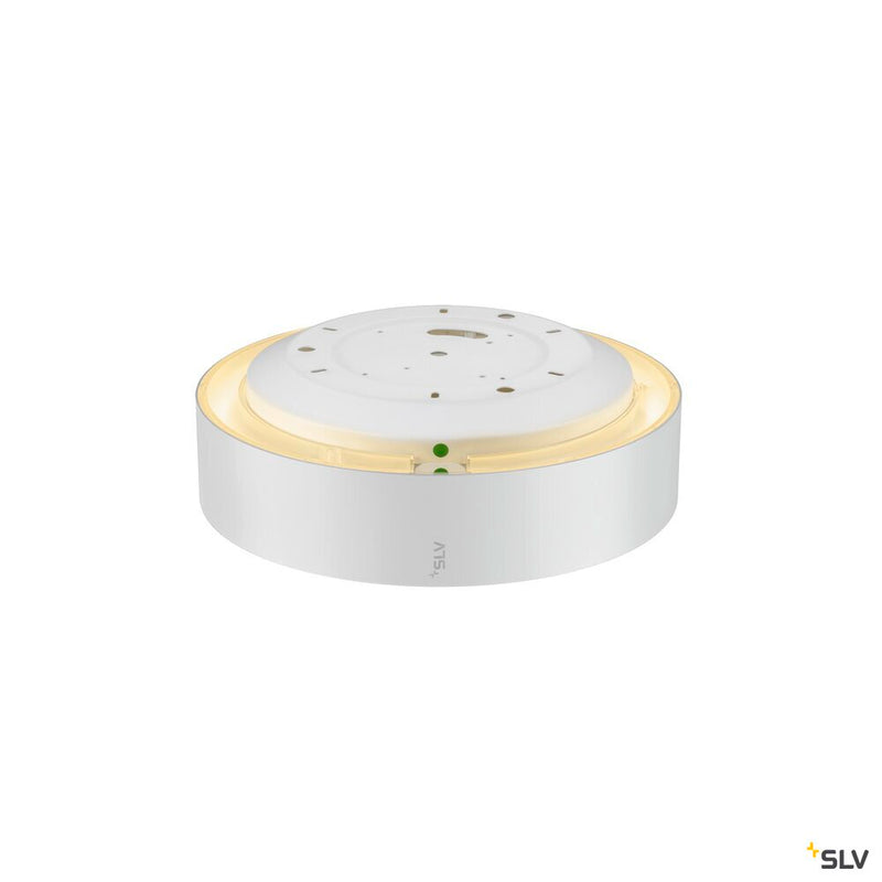 SLV 1007289 MEDO® PRO 30, wall- and ceiling-mounted light, round, 3000/4000 K, 10 W, trailing-edge phase, 70°, UGR <19, white