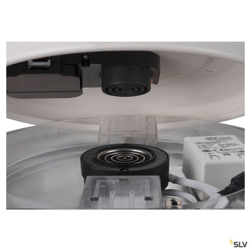 SLV 1007289 MEDO® PRO 30, wall- and ceiling-mounted light, round, 3000/4000 K, 10 W, trailing-edge phase, 70°, UGR <19, white