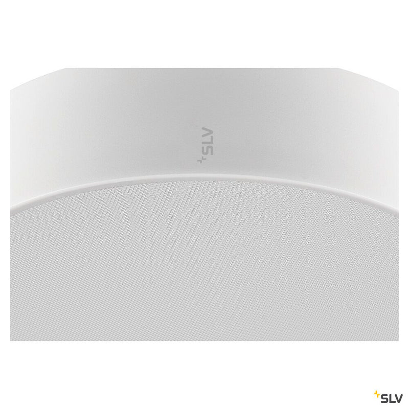 SLV 1007289 MEDO® PRO 30, wall- and ceiling-mounted light, round, 3000/4000 K, 10 W, trailing-edge phase, 70°, UGR <19, white