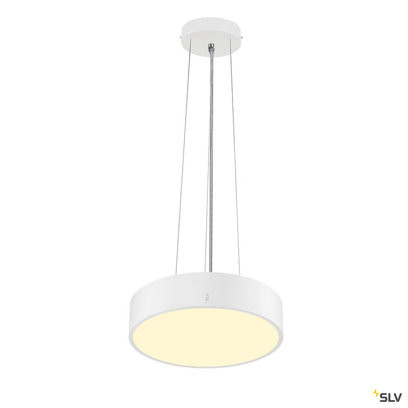 SLV 1007291 MEDO® PRO 30, wall- and ceiling-mounted light, round, 3000/4000 K, 10 W, trailing-edge phase, 110°, white