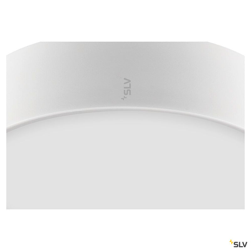 SLV 1007291 MEDO® PRO 30, wall- and ceiling-mounted light, round, 3000/4000 K, 10 W, trailing-edge phase, 110°, white