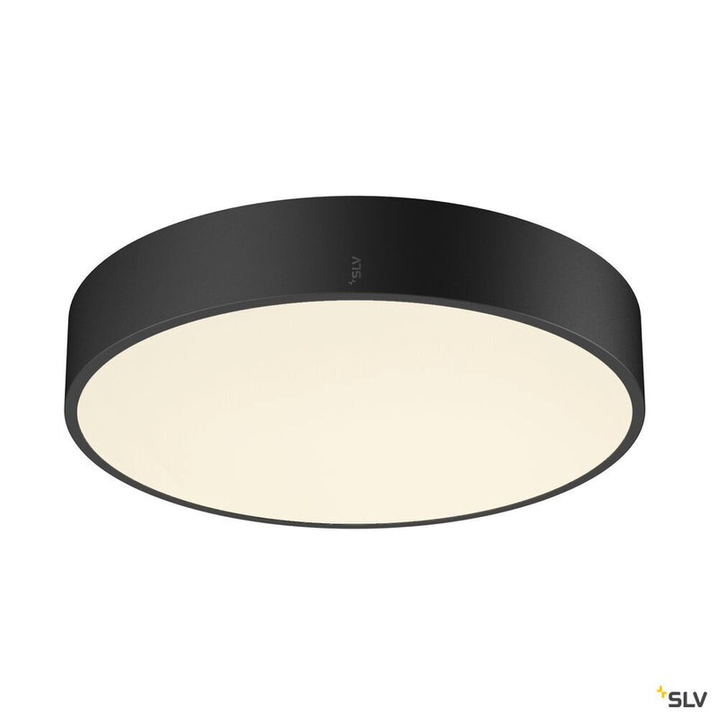 SLV 1007292 MEDO® PRO 40, wall- and ceiling-mounted light, round, 3000/4000 K, 19 W, DALI, Touch, 80°, UGR <19, black