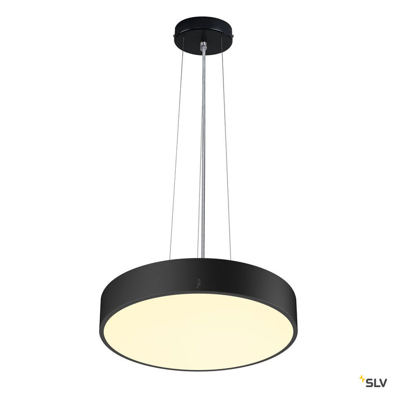 SLV 1007292 MEDO® PRO 40, wall- and ceiling-mounted light, round, 3000/4000 K, 19 W, DALI, Touch, 80°, UGR <19, black