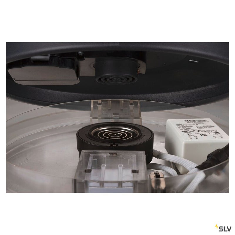 SLV 1007292 MEDO® PRO 40, wall- and ceiling-mounted light, round, 3000/4000 K, 19 W, DALI, Touch, 80°, UGR <19, black