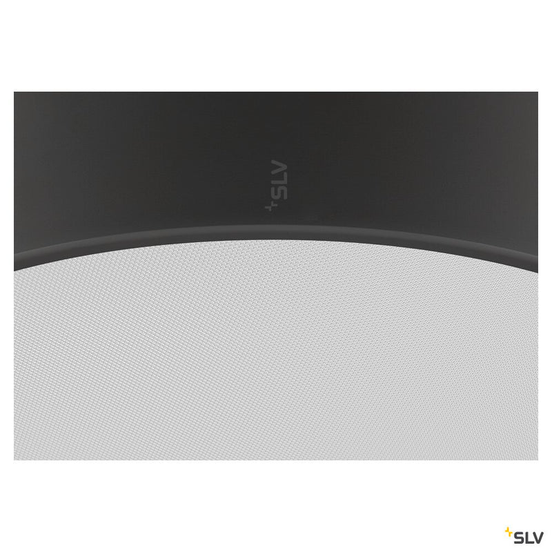 SLV 1007292 MEDO® PRO 40, wall- and ceiling-mounted light, round, 3000/4000 K, 19 W, DALI, Touch, 80°, UGR <19, black