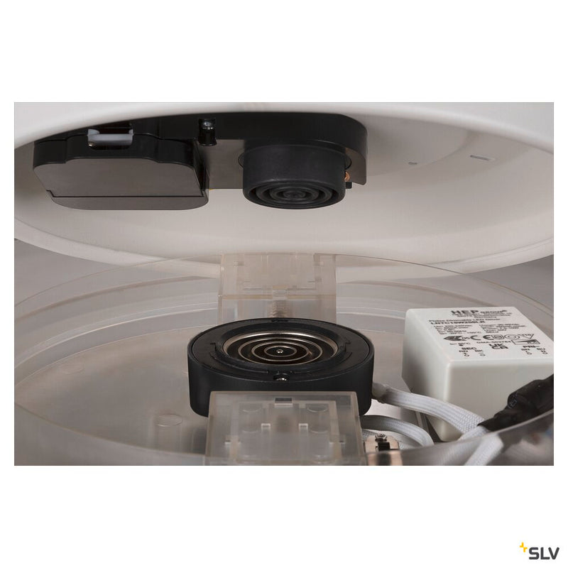 SLV 1007293 MEDO® PRO 40, wall- and ceiling-mounted light, round, 3000/4000 K, 19 W, DALI, Touch, 80°, UGR <19, white