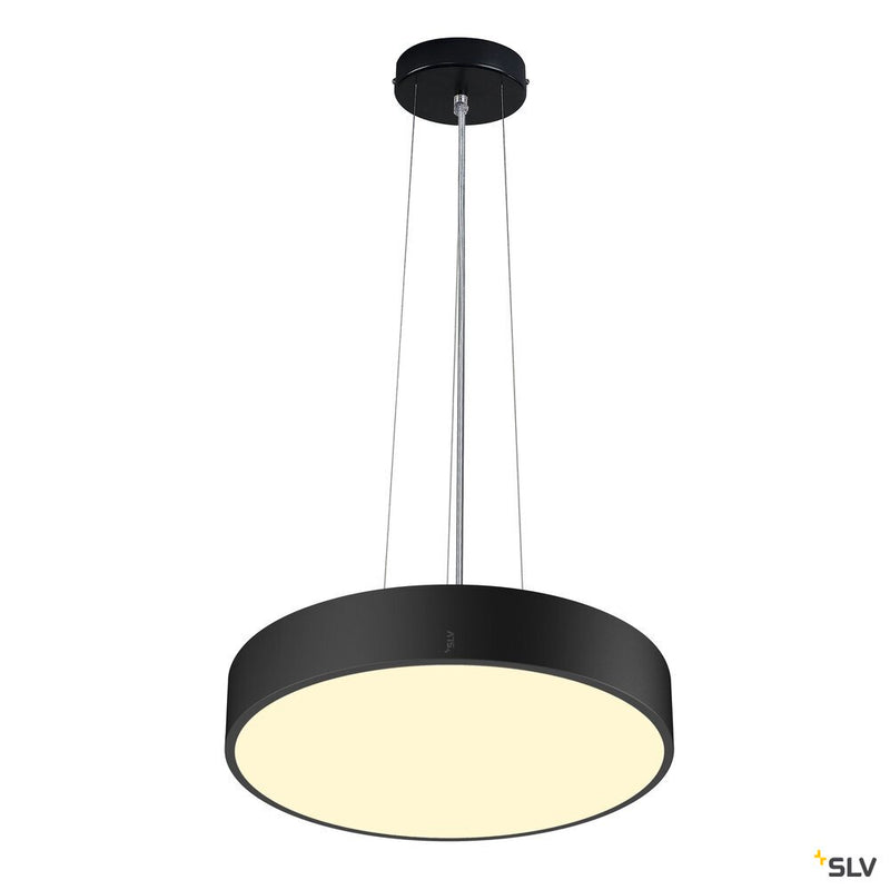 SLV 1007294 MEDO® PRO 40, wall- and ceiling-mounted light, round, 3000/4000 K, 19 W, DALI, Touch, 110°, black
