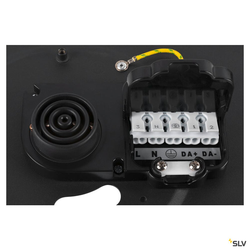 SLV 1007294 MEDO® PRO 40, wall- and ceiling-mounted light, round, 3000/4000 K, 19 W, DALI, Touch, 110°, black