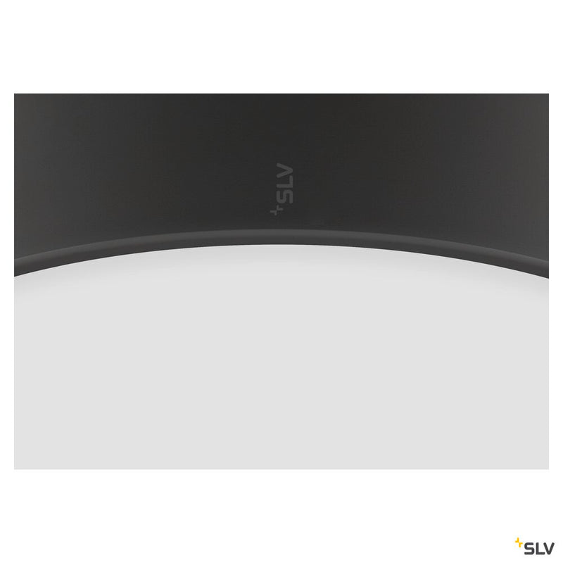 SLV 1007294 MEDO® PRO 40, wall- and ceiling-mounted light, round, 3000/4000 K, 19 W, DALI, Touch, 110°, black